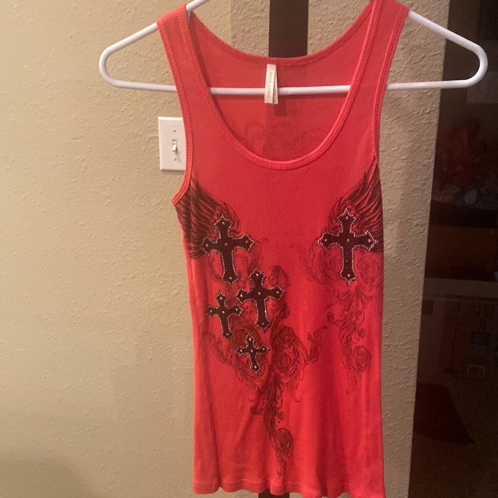 Tank. Worn once. Tight fit